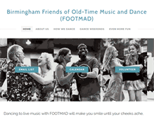 Tablet Screenshot of footmadbirmingham.org